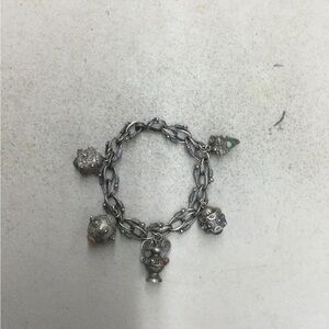 Elegant Silver Charm Bracelet